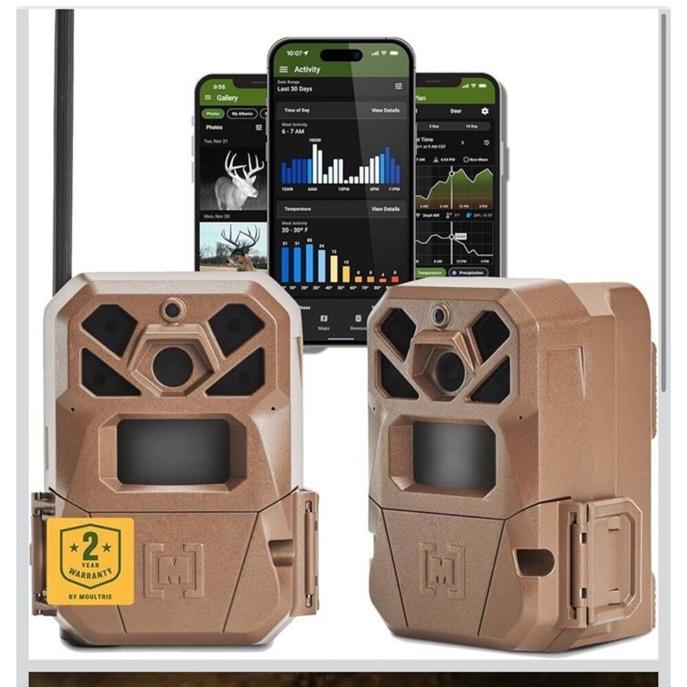 Moultrie Edge 2 Cellular Trail Camera Auto Connect Nationwide 4G LTE Missing Box